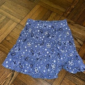 aerie blue skirt size xxs